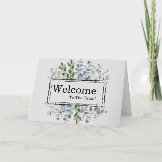 Personalisierte Elegante Welcome Card Karte (Vorderseite)