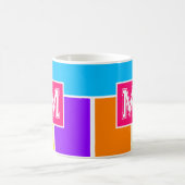 Personalisierte Eleganz: Mit Monogramm lebendig Kaffeetasse (Mittel)