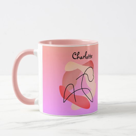 Personalisierte Eleganz und Essenz des Freien Pfer Tasse (Links)