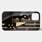 Personalisierte elektrische Gitarre mit Individuel Case-Mate iPhone Hülle (Rückseite (Horizontal))
