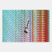 Personalisierte elektrische Gitarre Moderner Name  Geschenkpapier Set (Vorderseite 2)