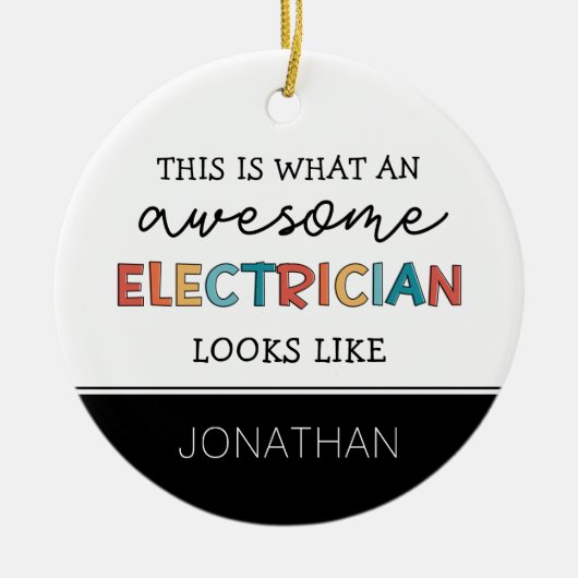 Personalisierte Elektrogeräte Keramik Ornament (Vorne)