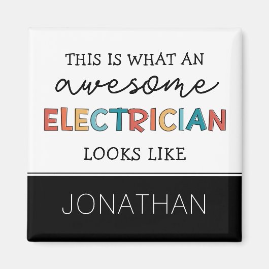 Personalisierte Elektrogeräte Magnet (Vorne)