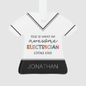 Personalisierte Elektrogeräte Ornament (Rückseite)