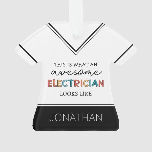 Personalisierte Elektrogeräte Ornament (Rückseite)