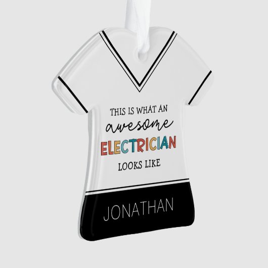 Personalisierte Elektrogeräte Ornament (Vorderseite)