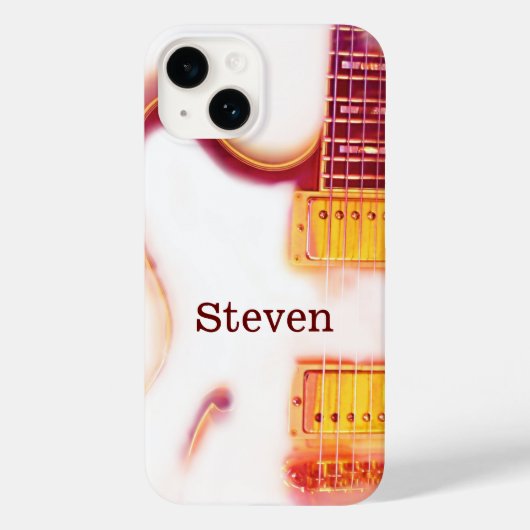 Personalisierte Elektrogitarre Case-Mate iPhone Hülle (Rückseite)