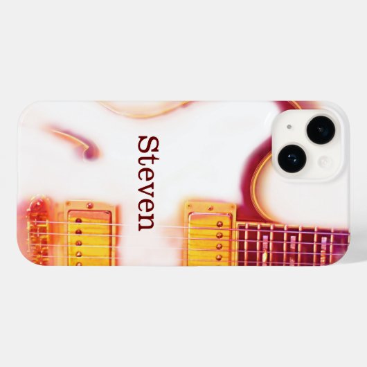 Personalisierte Elektrogitarre Case-Mate iPhone Hülle (Rückseite (Horizontal))