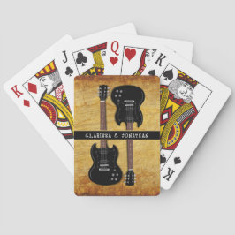 Personalisierte Elektrogitarren Spielkarten