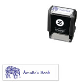 Personalisierte Elephant-Buchzeichen-Briefmarke Permastempel (Beispiel)