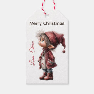 Personalisierte Elf-Geschenkanhänger Nordpol-Wei Geschenkanhänger