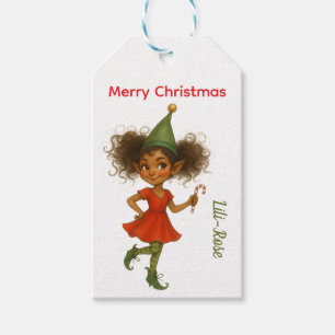 Personalisierte Elf-Geschenkanhänger Weihnachten Geschenkanhänger