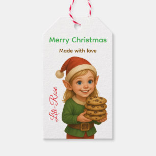 Personalisierte Elf-Geschenkanhänger Weihnachten Geschenkanhänger