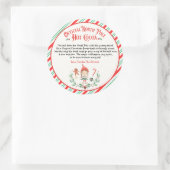 Personalisierte Elf Hot Chocolate Bombe Ankunft Ge Runder Aufkleber (Tasche)