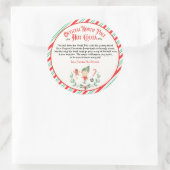 Personalisierte Elf Hot Chocolate Bombe Ankunft Ge Runder Aufkleber (Tasche)