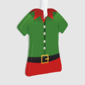 Personalisierte Elf-Sankt Ornament (Vorderseite)