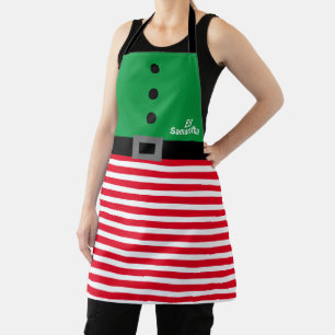Personalisierte Elf-Weihnachts-Schürze Schürze