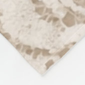 Personalisierte Elfenbein-Spitze Brautmode Elegant Fleecedecke (Ecke)