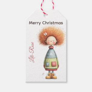 Personalisierte Elfengeschenkanhänger Weihnachte Geschenkanhänger