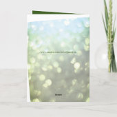 Personalisierte Emerald Anniversary Grußkarte. Karte (Rückseite)