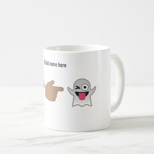 Personalisierte Emoji Tasse | sind Sie mein Boo (VorderseiteRechts)