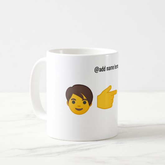 Personalisierte Emoji Tasse | sind Sie mein Boo (Vorderseite Links)