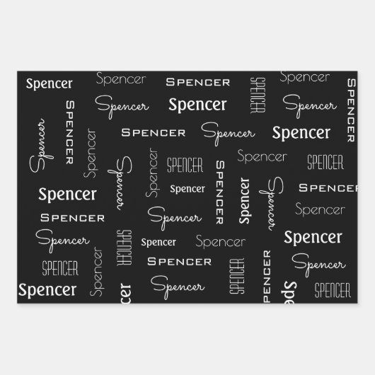 Personalisierte Emojis & Texte Geschenkpapier Set (Vorderseite 2)