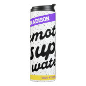 Personalisierte emotionale Unterstützung Wasserfla Thermosbecher (Nach links gedreht)