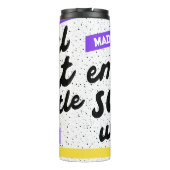 Personalisierte emotionale Unterstützung Wasserfla Thermosbecher (Rückseite)