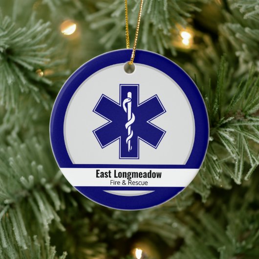 Personalisierte EMS Star Life Keramik Ornament (Baum)