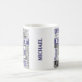 Personalisierte Emt/Ems SymbolS Wörter Kaffeemasch Kaffeetasse (Mittel)