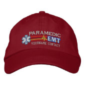 Personalisierte EMT Paramedic Star of Life Bestickte Kappe (Vorderseite)