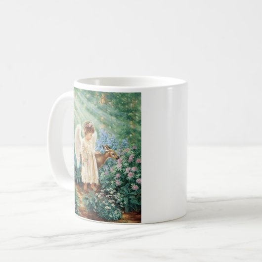 Personalisierte Engels-Tasse Kaffeetasse (Vorderseite Links)