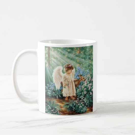 Personalisierte Engels-Tasse Kaffeetasse (Links)