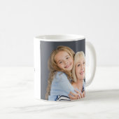 Personalisierte Engelsflügel Gedächtnisfeier Foto Kaffeetasse (VorderseiteRechts)