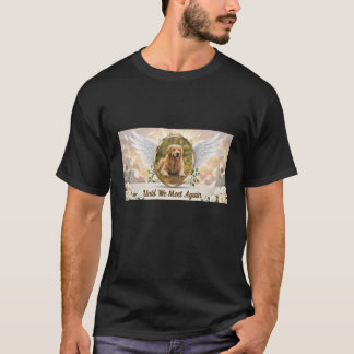 Personalisierte Engelsflügel Haustier-Gedenkporträ T-Shirt