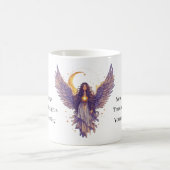 Personalisierte Engelszahl der himmlischen Kunst Kaffeetasse (Mittel)