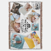 Personalisierte Enkel-Fotodecke für Oma Decke (Vorderseite Vertikal)
