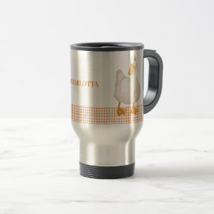 Personalisierte Ente – Süßes Farmtier-Design Reisebecher