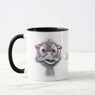 Personalisierte Ente-Tasse mit schwarzem Griff Tasse