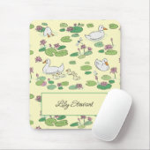 Personalisierte Enten und Wasserlilie-Gelbe Mousep Mousepad (Mit Mouse)