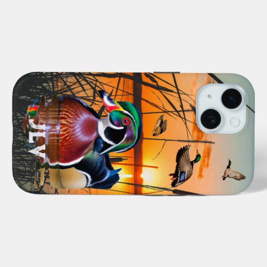 Personalisierte Entenjagd Case-Mate iPhone Hülle (Rückseite (Horizontal))