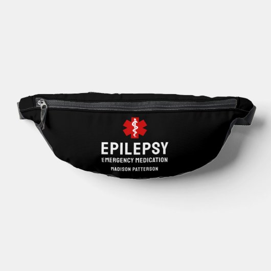 Personalisierte Epilepsie-Notfall-Essentials Bauchtasche (Ablage )
