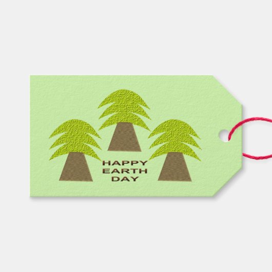 Personalisierte Erdbaume Geschenkanhänger (Vorderseite (Horizontal))