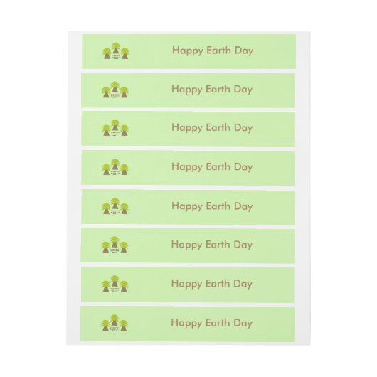 Personalisierte Erdbaume Rundum-Adressaufkleber (Bogen)