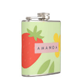 Personalisierte Erdbeer Zitrone Blaubeere Frucht Flachmann (Rechts)