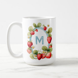 Personalisierte Erdbeere Kaffeetasse