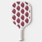 Personalisierte Erdbeere Pickleball Schläger (Rückseite)