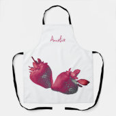 Personalisierte Erdbeere Schürze (Vorderseite)
