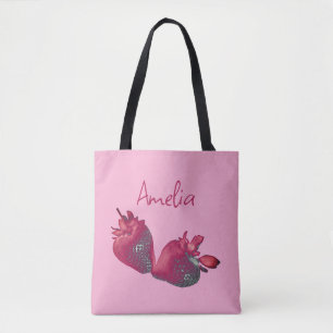 Personalisierte Erdbeere Tasche